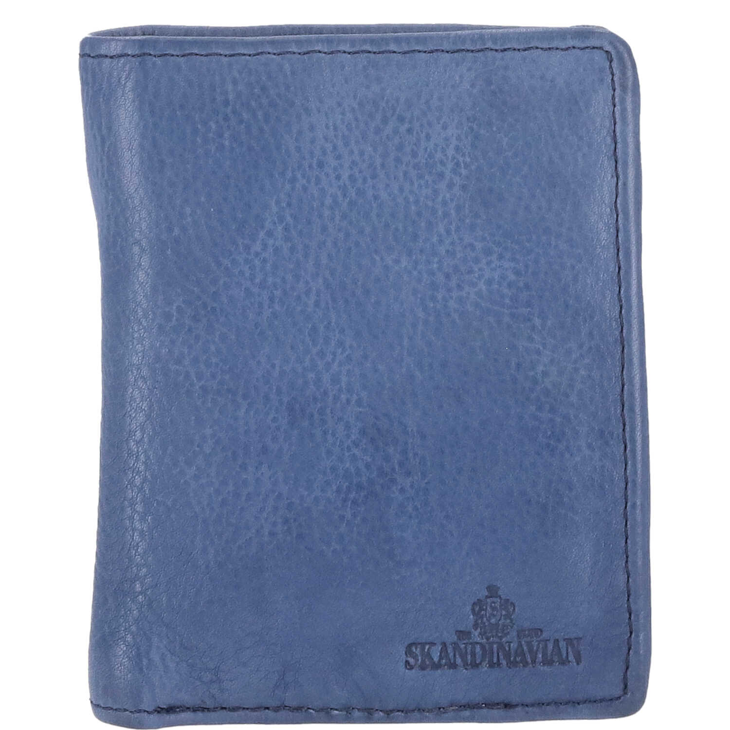 The Skandinavian Brand Mens Wallet Washed Leather  blau Abbildung 1