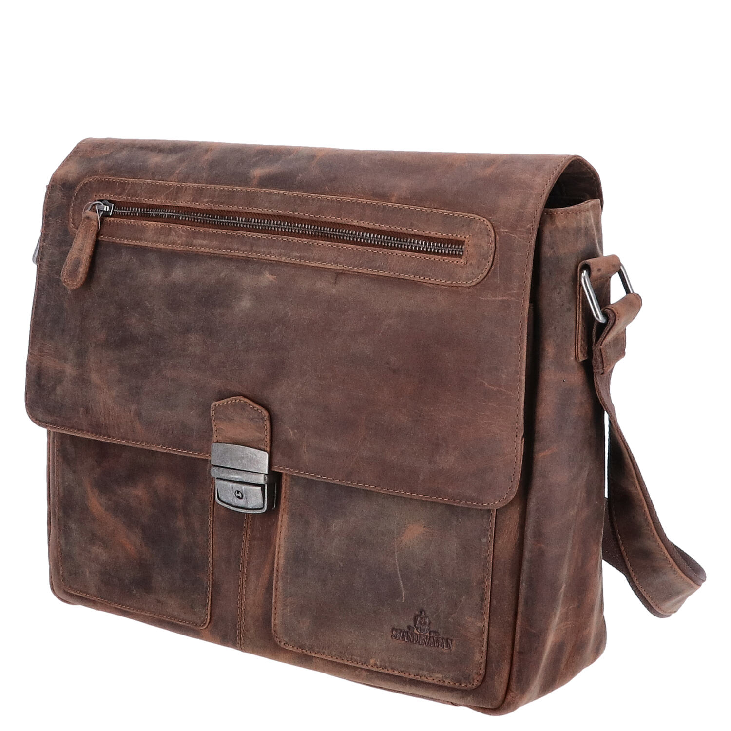The Skandinavian Brand Leder Business Tasche  tan hunter Abbildung 5