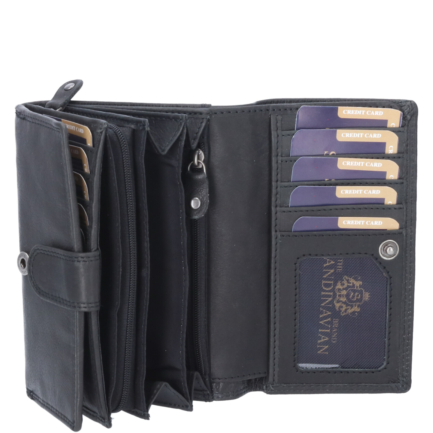 The Skandinavian Brand Leder Geldbörse  schwarz Abbildung 4