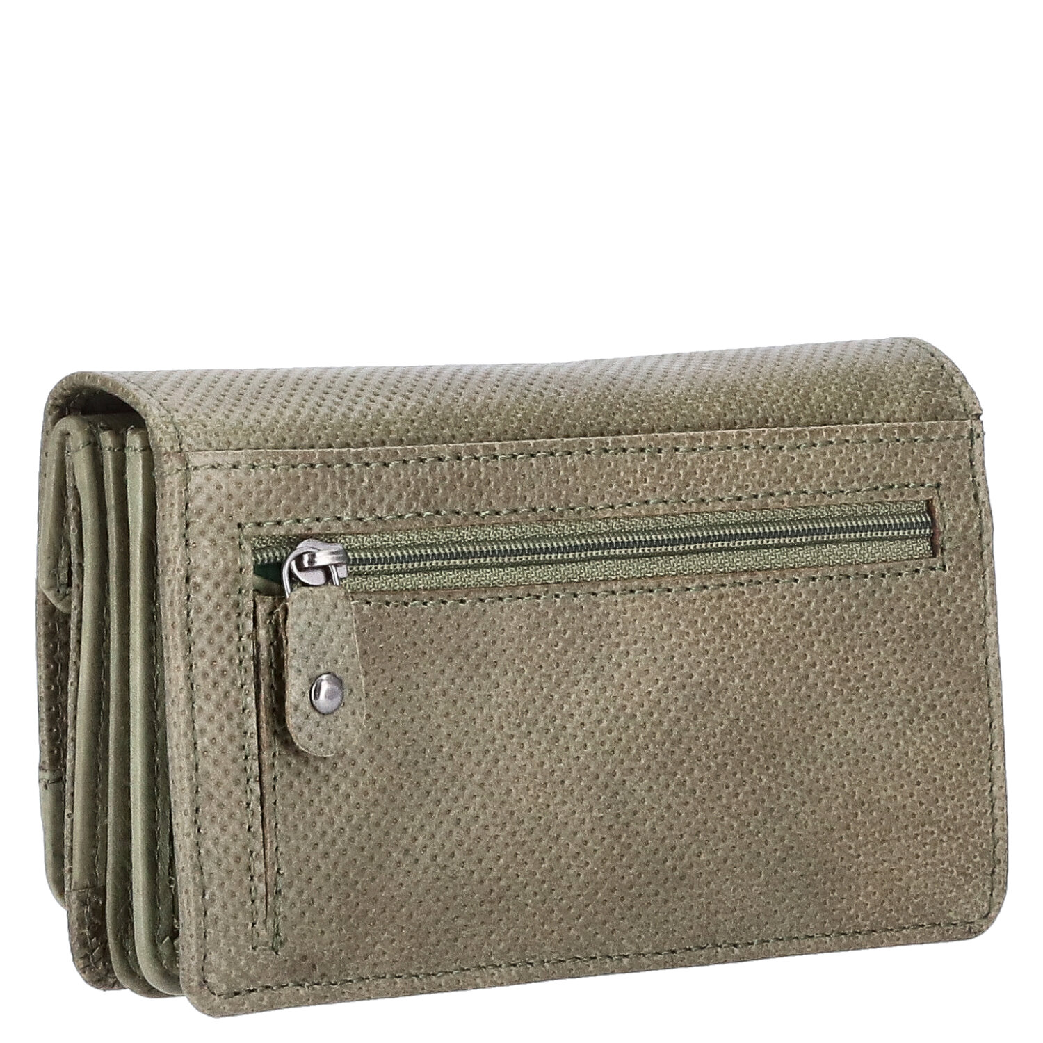 The Skandinavian Brand Damen Leder Geldbörse Quer - Green Abbildung 3