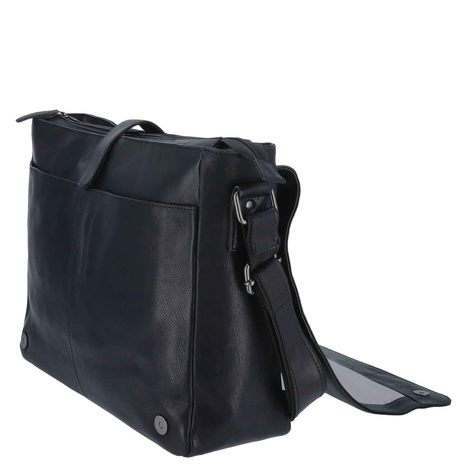 The Skandinavian Brand Leder Messenger, Umhängetasche  00-schwarz Abbildung 5