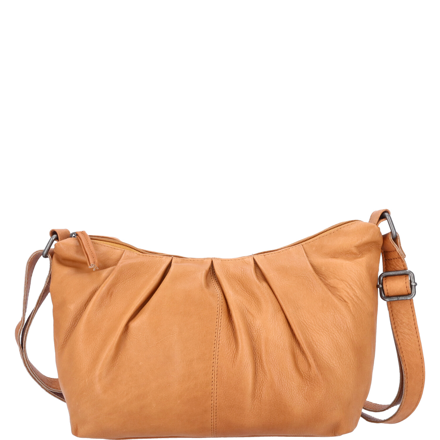 The Skandinavian Brand Damen Ledertasche, Schultertasche  Cognac Abbildung 2