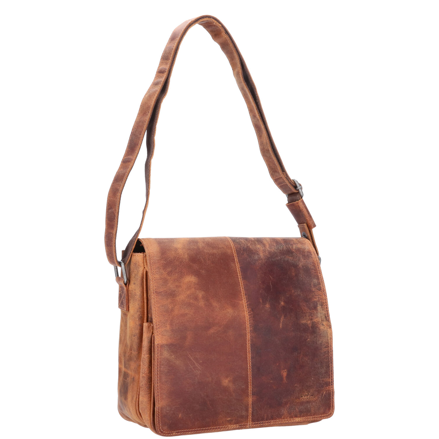 The Skandinavian Brand Leder Schultertasche  Camel Abbildung 5