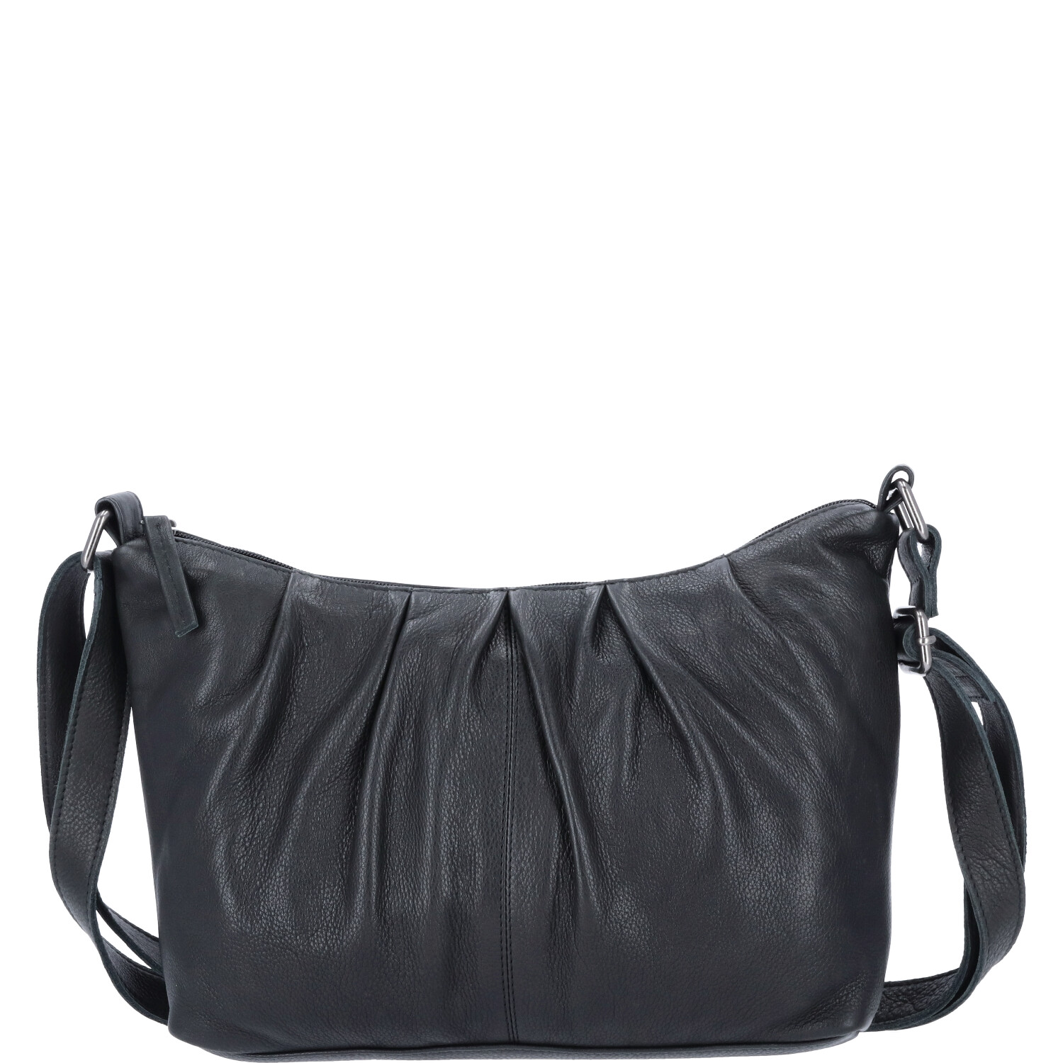 The Skandinavian Brand Damen Ledertasche, Schultertasche  schwarz Abbildung 2