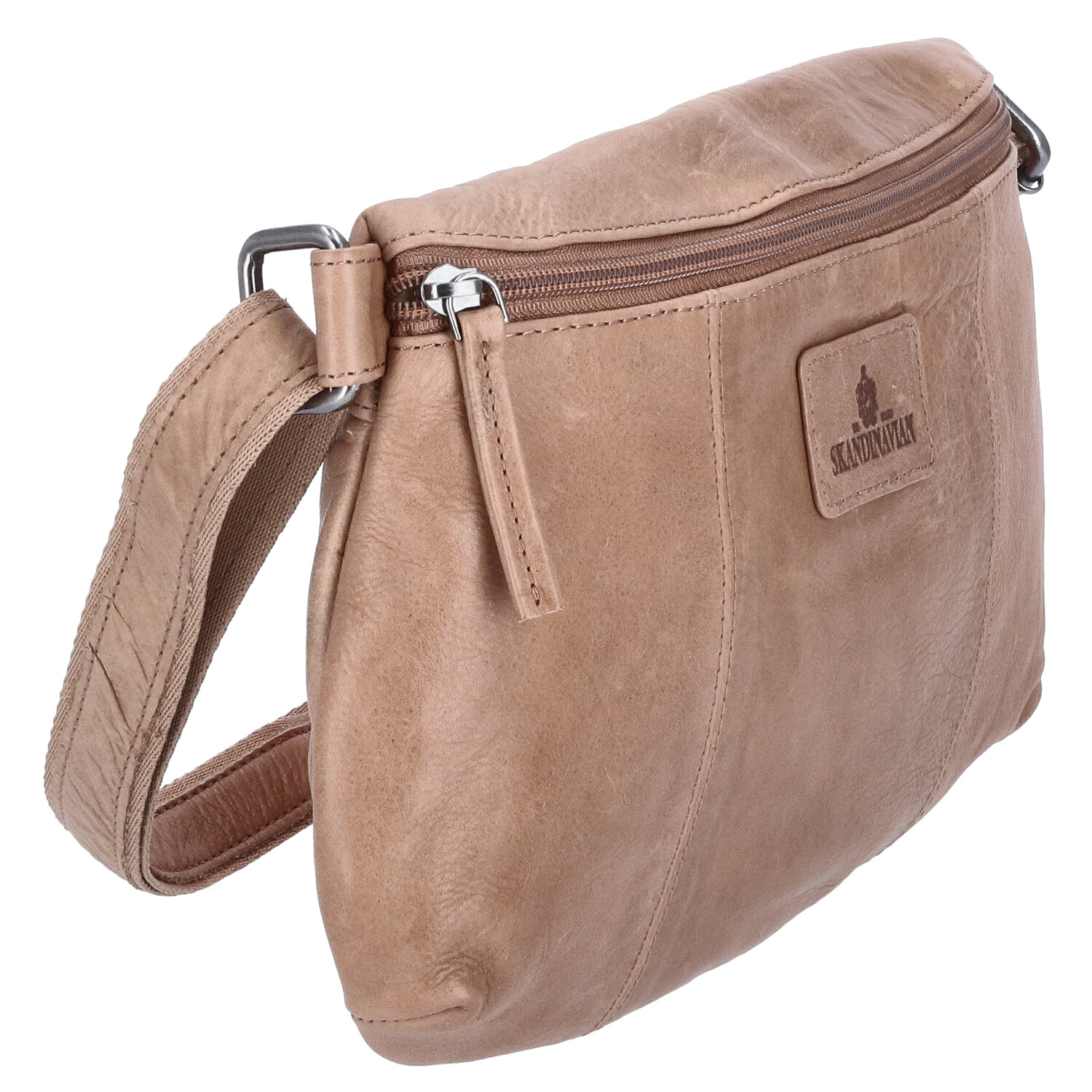 The Skandinavian Brand Leder Crossbody Bag - beige Abbildung 3