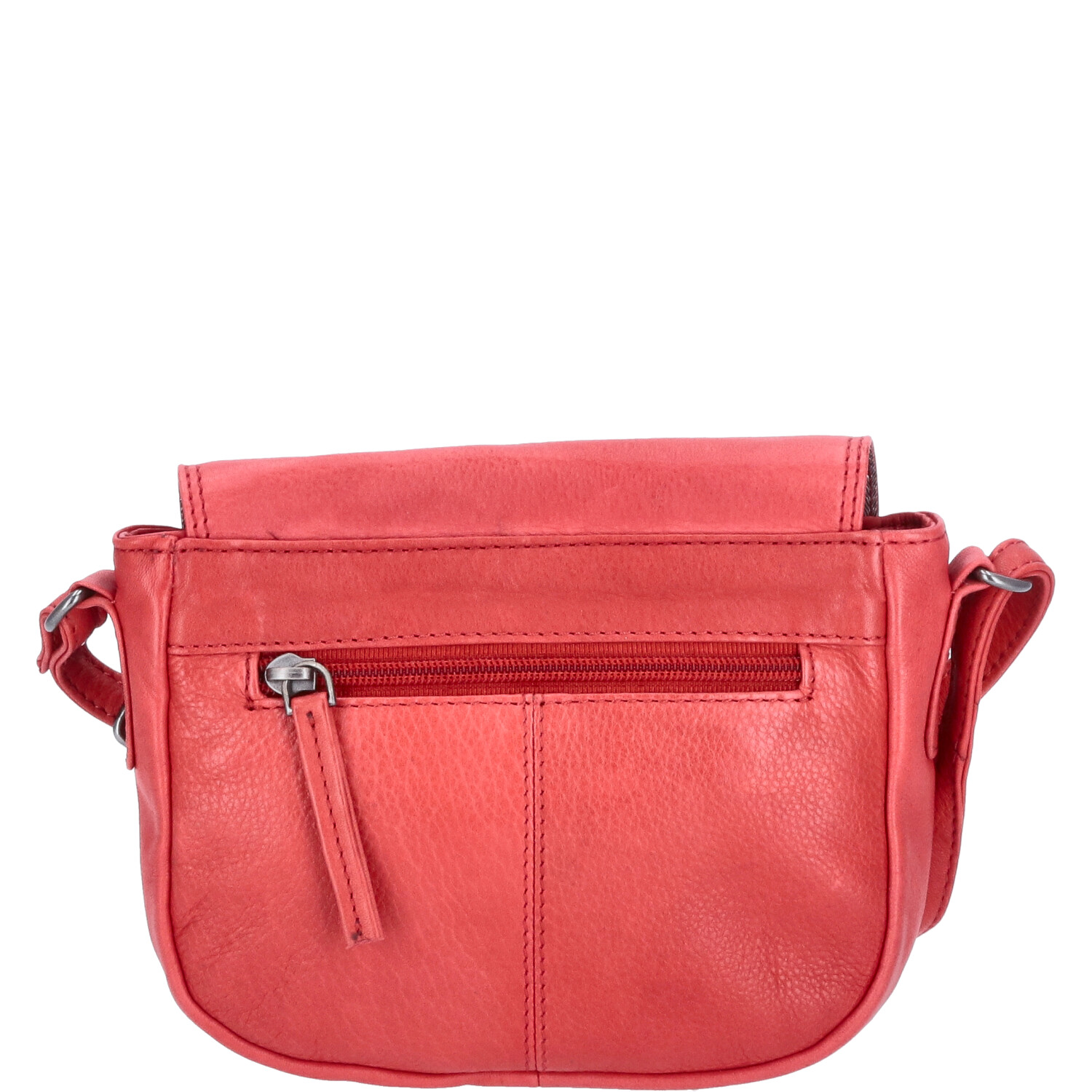 The Skandinavian Brand Damen Leder Tasche, Umhängetasche  rot Abbildung 2