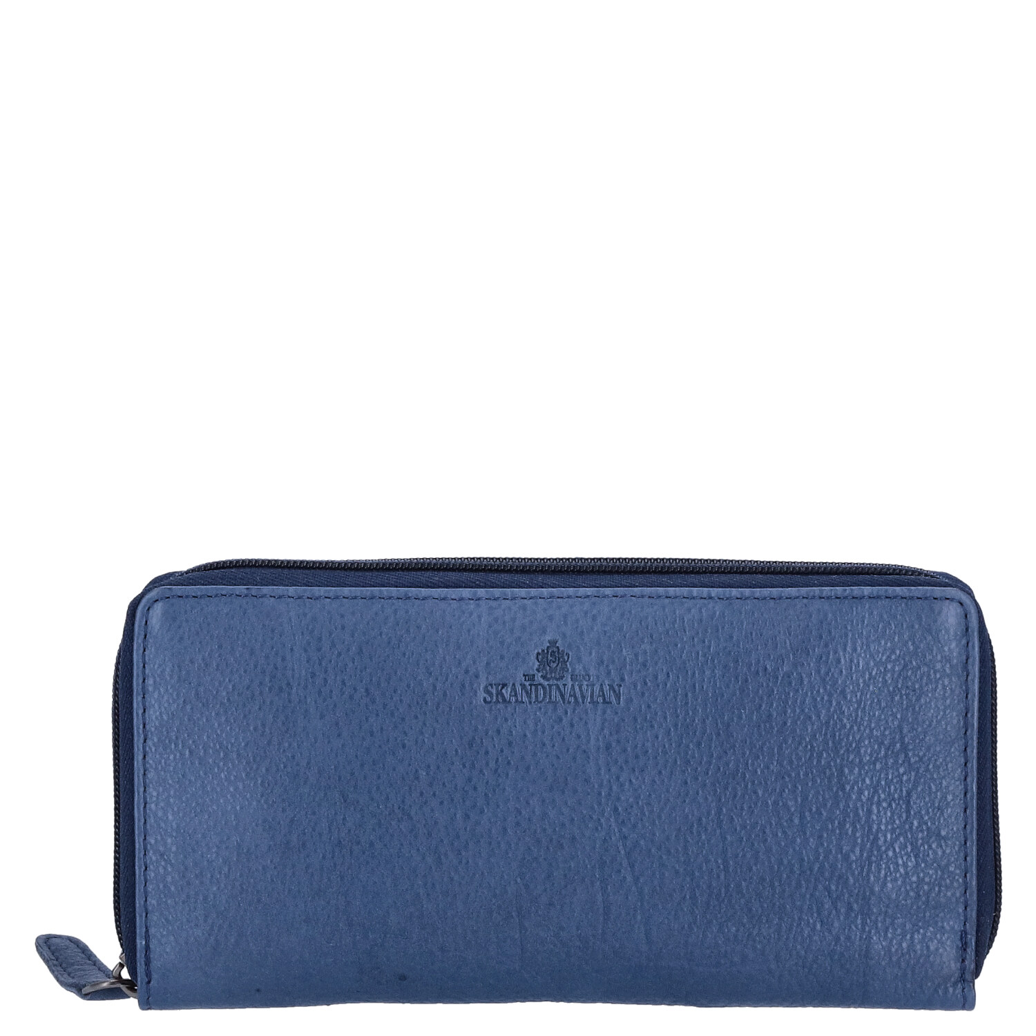 The Skandinavian Brand Damen Lederbörse Quer  blau Abbildung 3