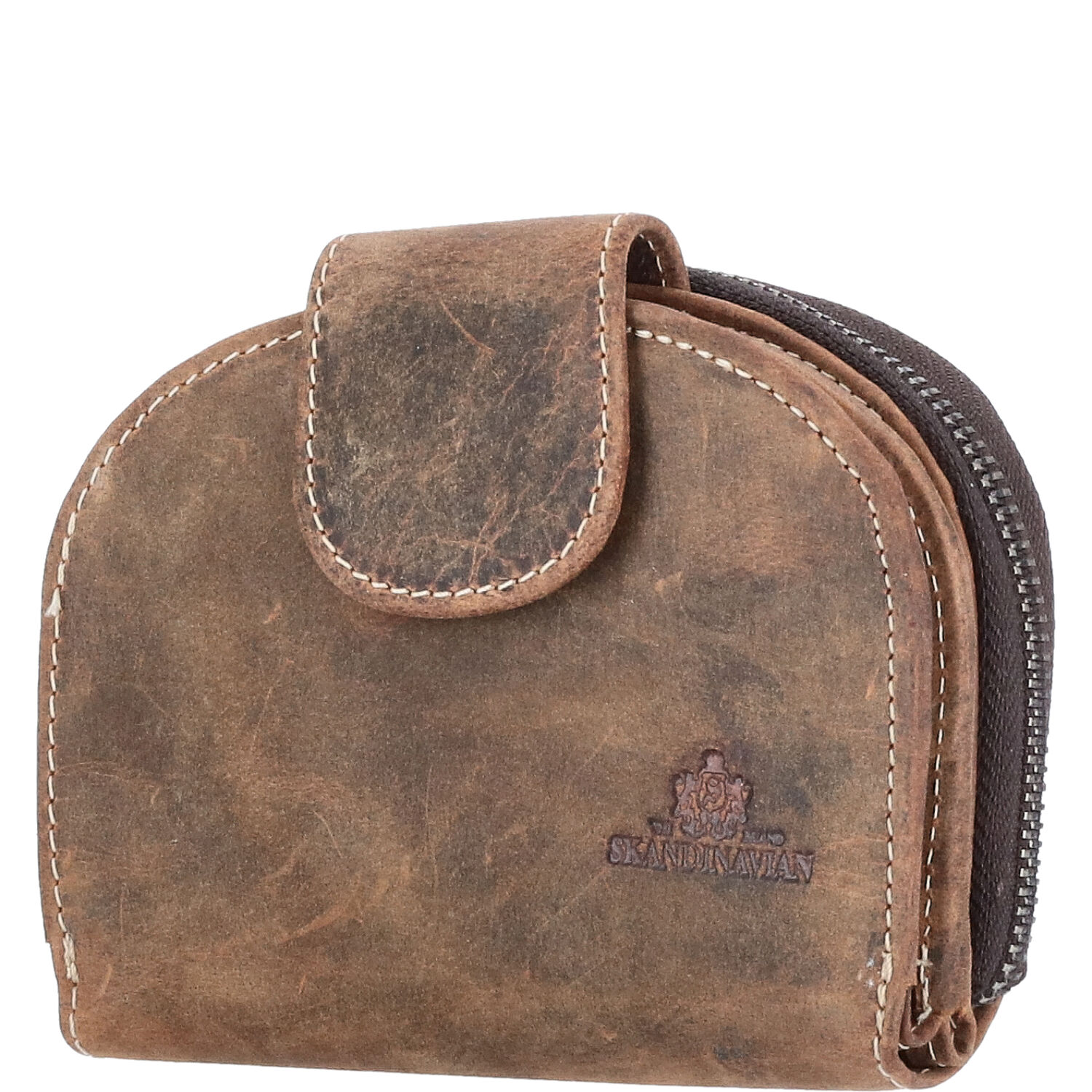 The Skandinavian Brand Damen Leder Geldbörse  tan Abbildung 1