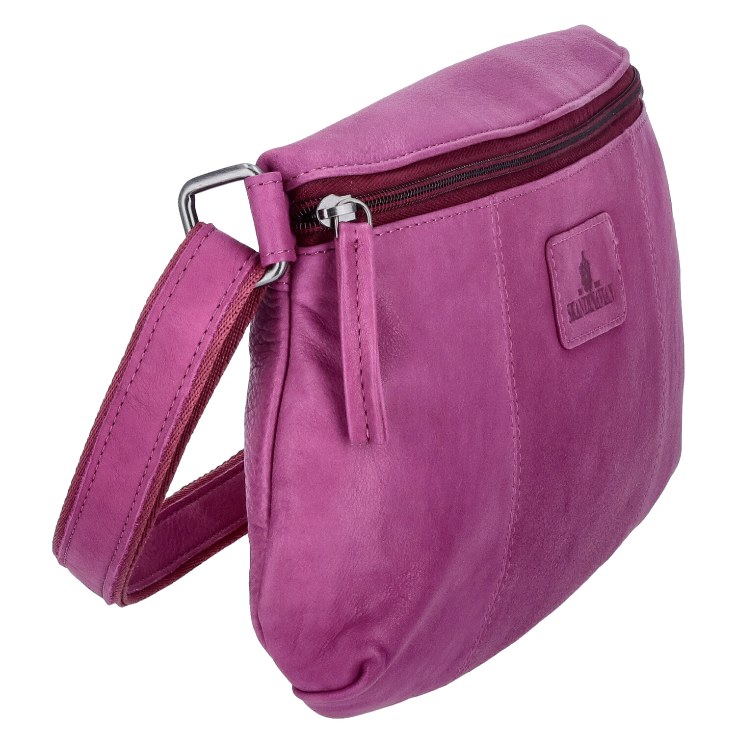 The Skandinavian Brand Leder Crossbody Bag - Purple Abbildung 3