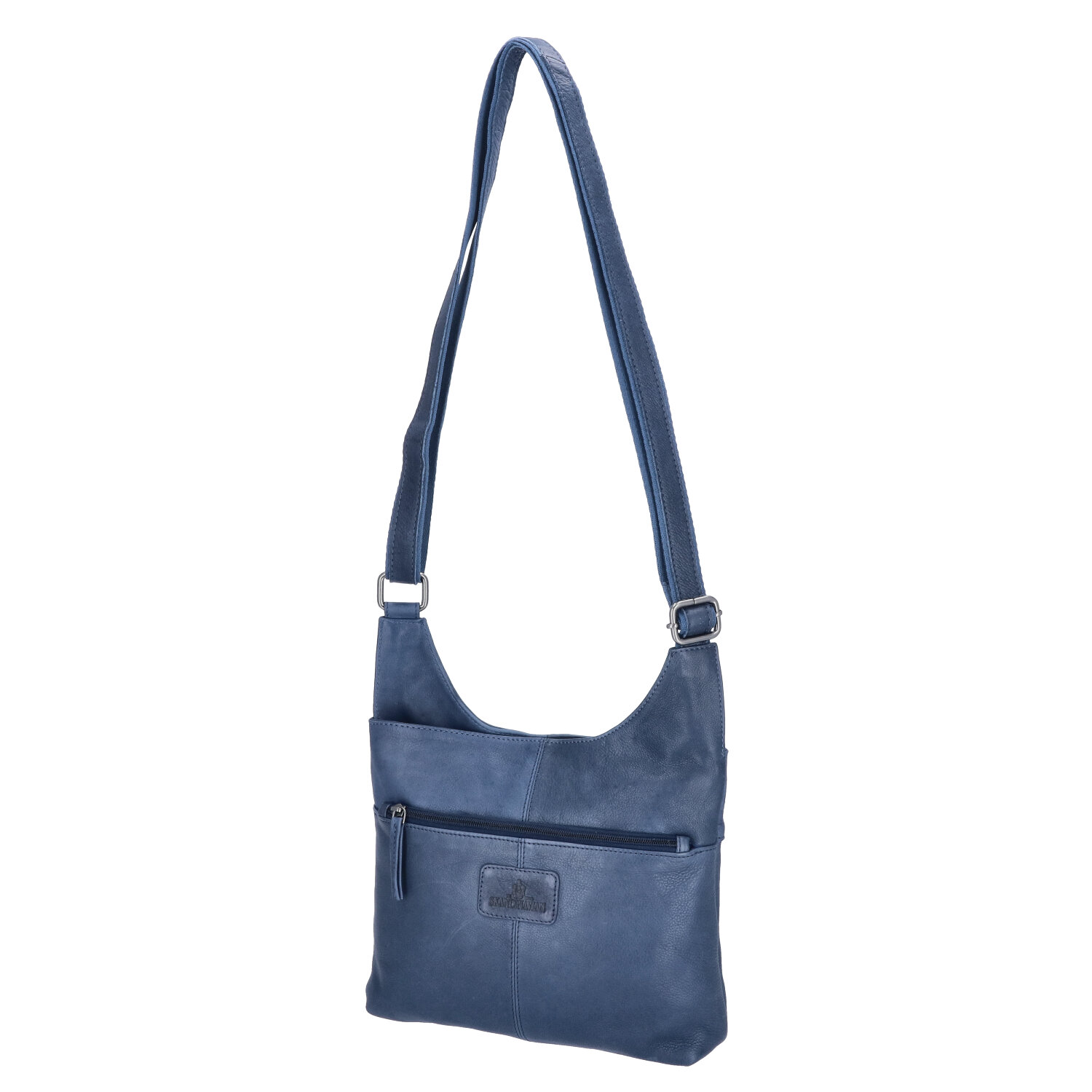 The Skandinavian Brand Leder Umhängetasche  Blue Abbildung 4