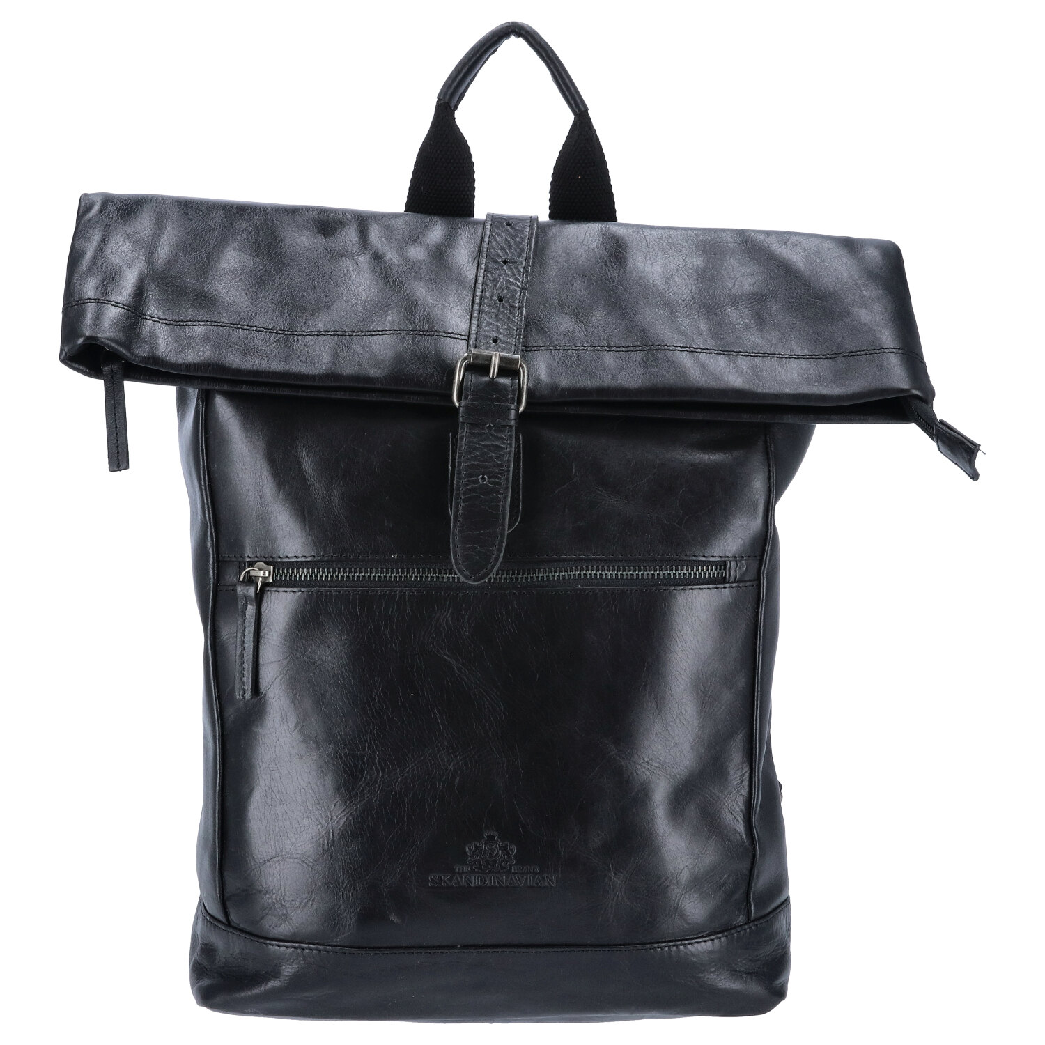 The Skandinavian Brand Leder Rucksack  schwarz