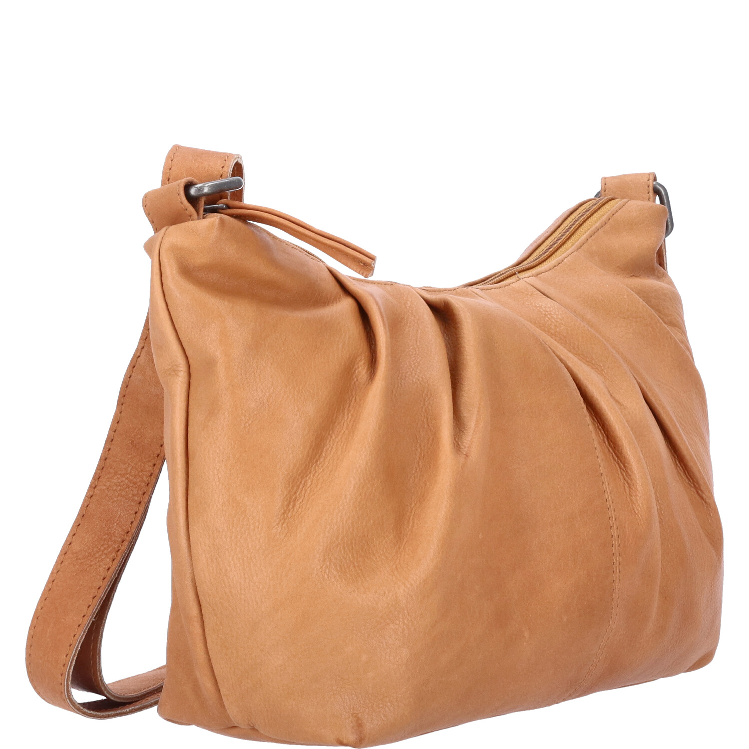 The Skandinavian Brand Damen Ledertasche, Schultertasche  Cognac Abbildung 3
