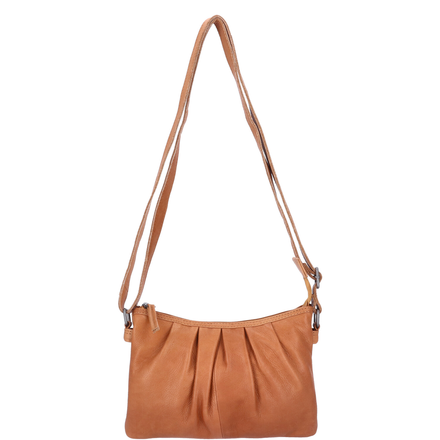 The Skandinavian Brand Damen Ledertasche, Umhängetasche  Cognac Abbildung 6