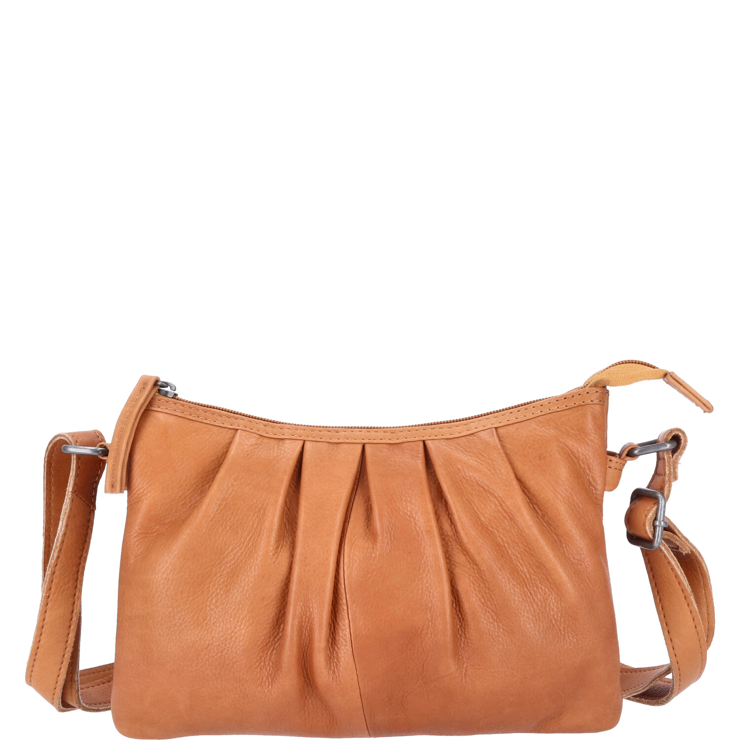 The Skandinavian Brand Damen Ledertasche, Umhängetasche  Cognac Abbildung 2