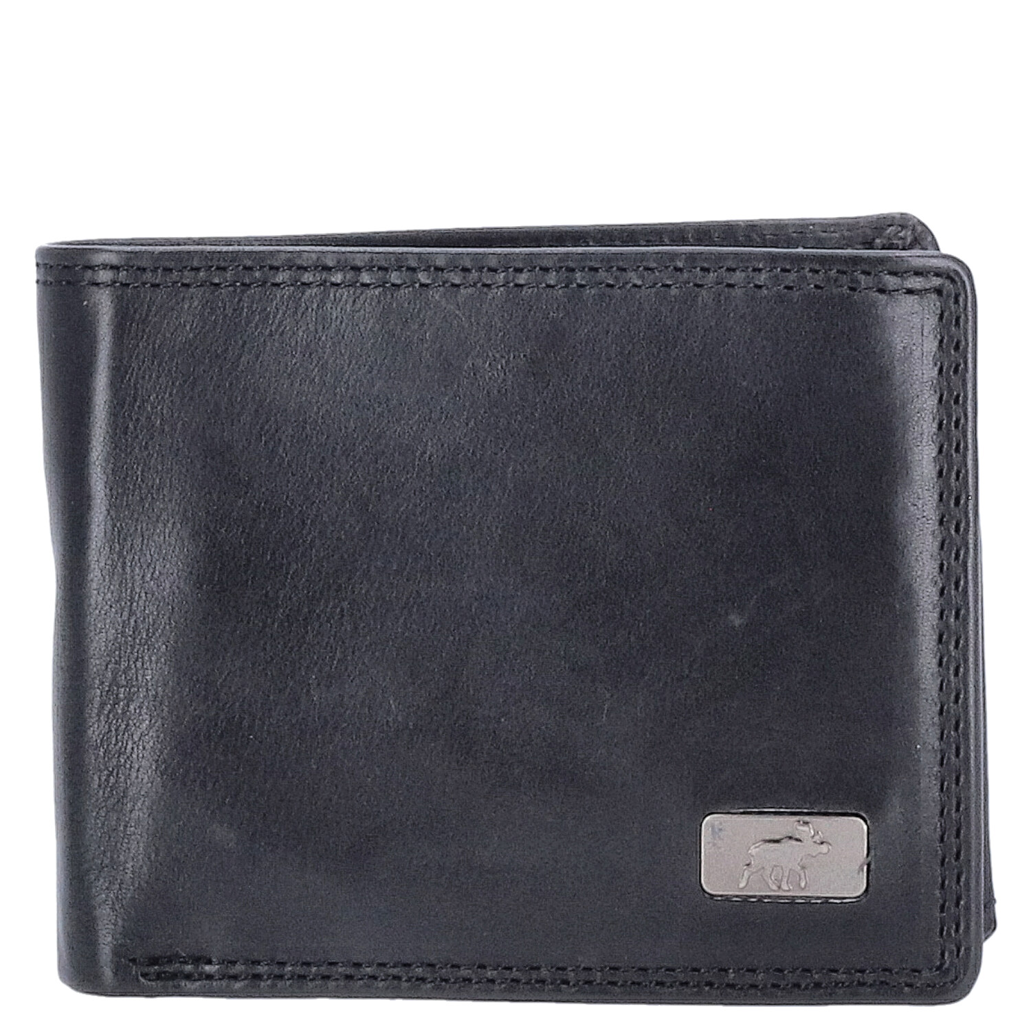 The Skandinavian Brand Herren Lederbörse Quer klein  Black